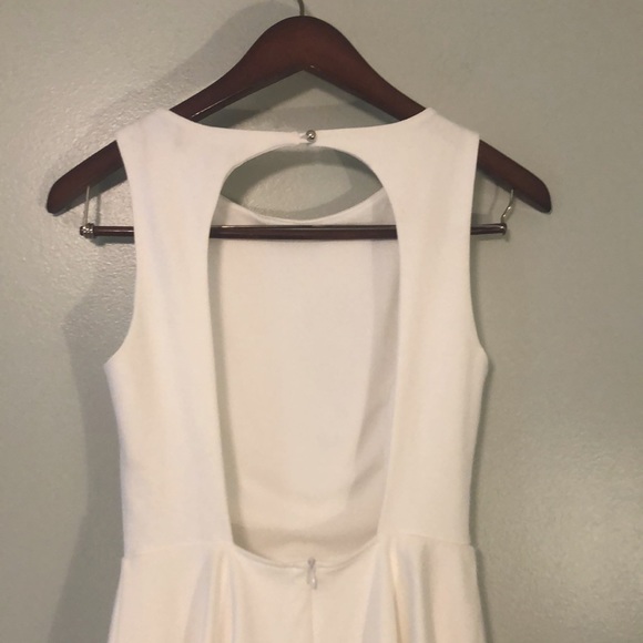 Lulu’s Living for Love White Backless Skater Dress - Picture 6 of 9